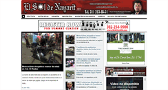 Desktop Screenshot of elsoldenayarit.mx
